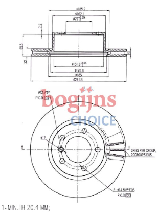 [FERODO DDF1229] FREN DİSKİ ÖN