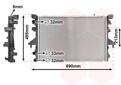 Motor su radyatörü