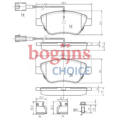 Fren balata seti, diskli fren
