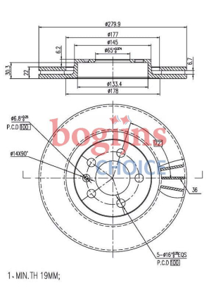 FREN DİSKİ ÖN (280X22)