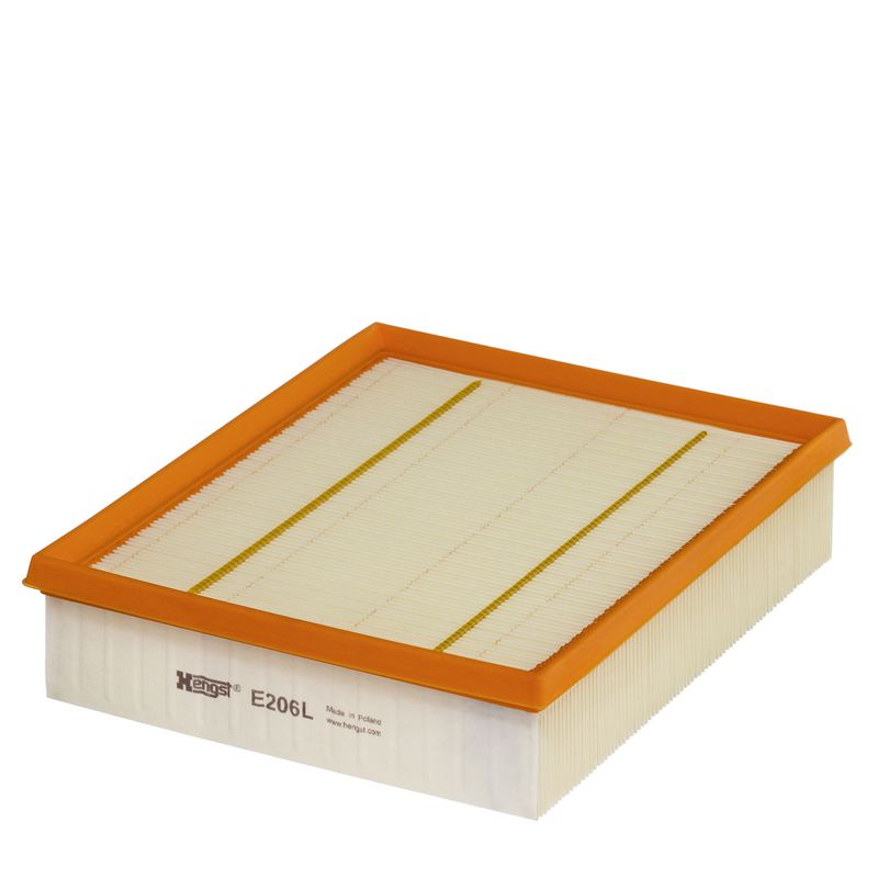 BOSCH Luchtfilter, Lengte: 252 mm, Filter insert