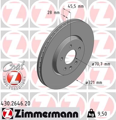 DELPHI BG9238C Remschijf: 321x28mm, 5, Geventileerd