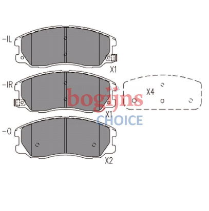 DELPHI LP1987 Brake pad set with acoustic wear warning