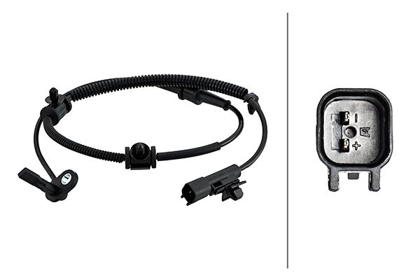 DELPHI SS20251 Wielsnelheidssensor (ABS), Actieve sensor, 2-polig, 779mm