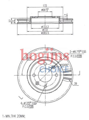 [BOSCH 0986478618] FREN DİSKİ ÖN