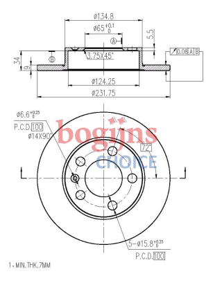 [BOSCH 0986478868] FREN DİSKİ ARKA