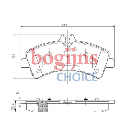 [FERODO FVR1779] PREMIER ECO FRICTION Remblokken, voorbereid voor waarschuwing bij slijtage