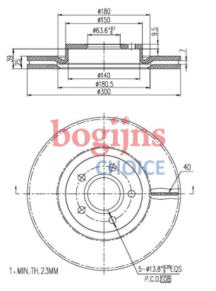 [BOSCH 0986479171] FREN DİSKİ ÖN (300MM)