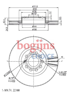 [BOSCH 0986479932] FREN DİSKİ ÖN (ADET)