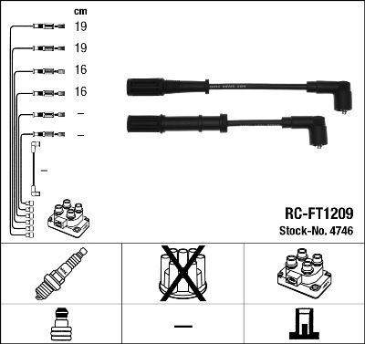 [NGK 4746] BUJİ KABLOSU (TAKIM)