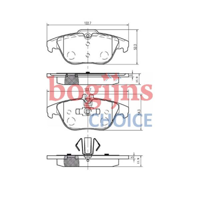 HELLA 8DB355012-741 Remblokken