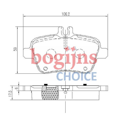 HELLA 8DB355019-641 Remblokken