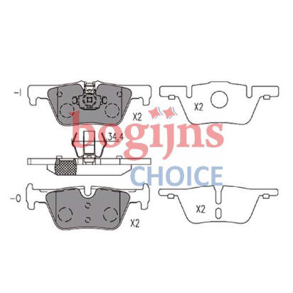 HELLA 8DB355019-971 Remblokken