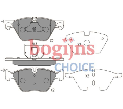 SWAG Remblokken, Vooras, voorbereid voor waarschuwing bij slijtage, Excl. slijtage waarschuwingscontact