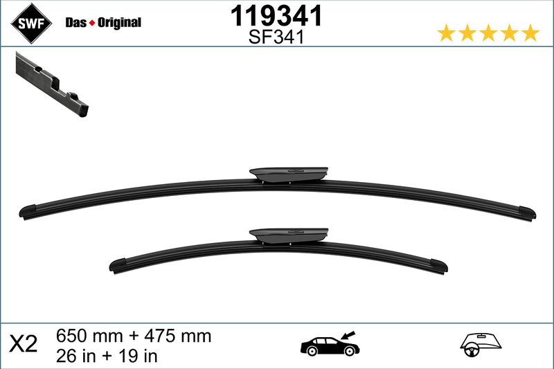 [BOSCH 339701400H] SİLECEK TAKIMI ÖN (A984S)