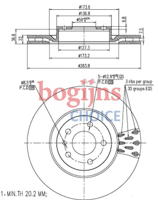 [DELPHI BG2512] FREN DİSKİ ÖN