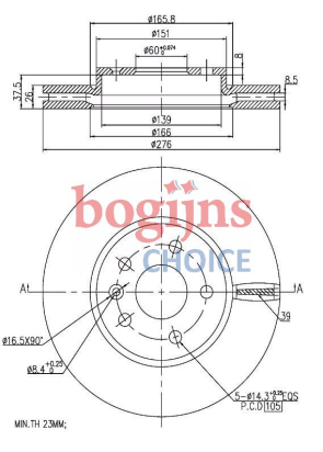 [DELPHI BG4191T] FREN DİSKİ ÖN (15 JANT)