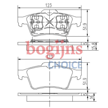 [DELPHI LP1701] FREN BALATASI ARKA (ARKADAN YAYLI)